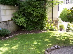Town garden before